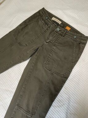 Pilcro and the Letterpress Cargo Pants size 26 army green street wear Y2K 90s
